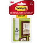 3M Command Large Picture Hanging Strips White (Pack 12) 17206 - 7100109340 38718MM