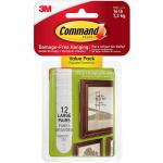 3M Command Picture Hanging Strips Large White (Pack 12) 17206 - 7100109340 38718MM
