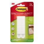 3M Command Picture Hanging Strips Narrow White (Pack 4) 17207 - 7100235863 38739MM