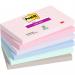 Post it Super Sticky Notes Soulful Colours 76x127mm 90 Sheets (Pack 6) 7100259202 38830MM