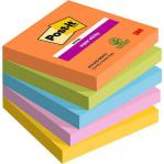 Post it Super Sticky Notes Boost Colours 76x76mm 90 Sheets (Pack 5) 7100258933 38865MM