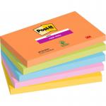 Post it Super Sticky Notes Boost Colours 76x127mm 90 Sheets (Pack 5) 7100258793 38872MM