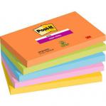 Post it Super Sticky Notes Boost Colours 76x127mm 90 Sheets (Pack 5) 7100258793 38872MM