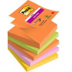 Post it Super Sticky Z Notes Boost Colours 76x76mm 90 Sheets (Pack 5) 7100258789 38879MM
