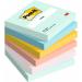 Post it Beachside Colours 76x76mm 100 Sheets (Pack 6) 7100259201 38886MM