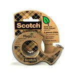 Scotch Magic Tape Greener Choice 19mm x 15m with 1 Recycled Dispenser 7100261907 38935MM