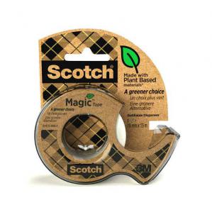 Photos - Tape MAGIC Scotch   Greener Choice 19mm x 15m with 1 Recycled Dispenser 