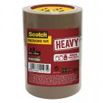 Scotch Packaging Tape Heavy Brown 50mm x 66m (Pack 3) 7100303336 38956MM