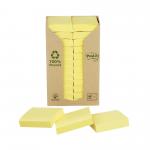 Post-it Recycled Notes 38 mm x 51 mm Canary Yellow (Pack 24) 7100172247 39145MM