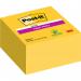 Post-it Super Sticky Notes Cube76 mm x 76 mm Yellow 350 Sheets Per Pad 7100265573 39159MM