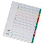 Concord Classic Index 1-12 A4 180gsm Board White with Coloured Mylar Tabs 01301/CS13 39169CC
