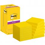 Post-it Super Sticky Notes 76x76mm 90 Sheets Ultra Yellow (Pack 12) 7100290189 39257MM