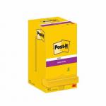 Post-it Super Sticky Notes 76x76mm 90 Sheets Ultra Yellow (Pack 12) 7100290189 39257MM