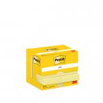 Post-it Notes 38x51mm 100 Sheets Canary Yellow (Pack 12) 7100290163 39278MM