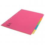 Concord Divider 5 Part A4 160gsm Board Bright Assorted Colours 50699 39309CC