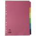 Concord Divider 6 Part A4 160gsm Board Bright Assorted Colours - 50799 39323CC