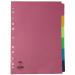 Concord Divider 6 Part A4 160gsm Board Bright Assorted Colours - 50799 39323CC