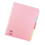Concord Divider 5 Part A4 160gsm Board Pastel Assorted Colours - 71199/J11 39337CC