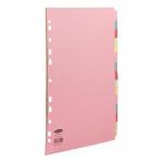 Concord Divider 15 Part A4 160gsm Board Pastel Assorted Colours - 71599J15 39358CC