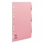 Concord Divider 15 Part A4 160gsm Board Pastel Assorted Colours - 71599/J15 39358CC