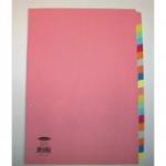 Concord Divider 20 Part A4 160gsm Board Pastel Assorted Colours - 74499J44 39365CC