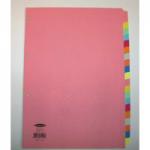 Concord Divider 20 Part A4 160gsm Board Pastel Assorted Colours - 74499/J44 39365CC