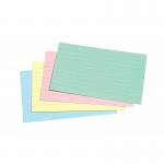 The photograph features a pack of 100 Pukka Pads Ltd Card Indexing Concord Record Cards, measuring 152 x 102mm. The cards come in assorted colours and are ruled for easy organization. The smooth texture of the cards adds a sleek touch to the overall appearance.