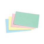 Concord Record Card Smooth 152 x 102mm Ruled Assorted Colours (Pack 100) 16199 39421CC