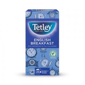 Tetley English Breakfast Tea Bags Individually Wrapped and Enveloped
