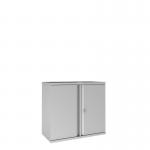 Phoenix SC Series 2 Door 1 Shelf Steel Storage Cupboard in Grey with Key Lock SC1010GGK 39771PH