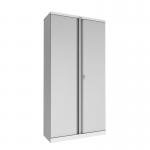 Phoenix SC Series 2 Door 4 Shelf Steel Storage Cupboard in Grey with Key Lock SC1910GGK 39792PH