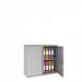 Phoenix SC Series 2 Door 1 Shelf Steel Storage Cupboard in Grey with Electronic Lock SC1010GGE 