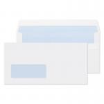 ValueX Everyday Envelopes DL White Wallet Window Self Seal 80gsm 110x220mm (Pack 1000) - FL2884 40037BL