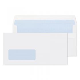 ValueX Everyday Envelopes DL White Wallet Window Self Seal 80gsm 110x220mm (Pack 1000) - FL2884 40037BL