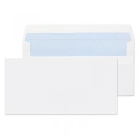 ValueX Everyday Envelopes DL White Wallet Plain Self Seal 80gsm 110x220mm (Pack 1000) - FL2882 40044BL