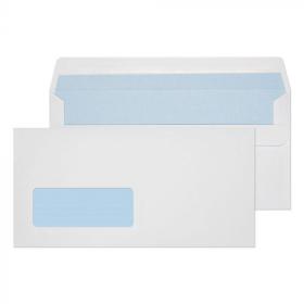 ValueX Everyday Envelopes DL White Wallet Window Self Seal 90gsm 110x220mm (Pack 1000) - FL3884 40051BL