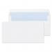 ValueX Everyday Envelopes DL White Wallet Plain Self Seal 90gsm 110x220mm (Pack 1000) - FL3882 40058BL