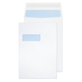 ValueX Pocket Gusset Envelope C4 Peel and Seal Window 25mm Gusset 140gsm White (Pack 125) - 9001 40219BL