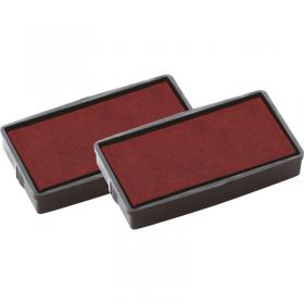 COLOP E20 Replacement Ink Stamp Pad (for use with COLOP Self-inking Word Stamps) Red Ink (Pack 2) E20RD - 107163 40279CL