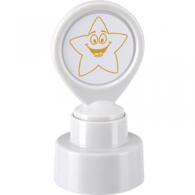 COLOP Self-inking Motivational STAR Stamp Impression Size 22x22mm Gold Ink -147163 40342CL