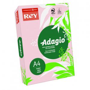 Rey Adagio Paper A4 80gsm Pink Ream 500 RYADA080X428 40475PC