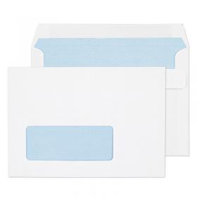 ValueX Everyday Envelopes C6 White Wallet Window Self Seal 90gsm 114x162mm (Pack 1000) - 2603W 40492BL