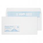 Blake Environmental Envelopes DL White Wallet Window Self Seal 90gsm 110x220mm (Pack 1000) - RN17884 40506BL