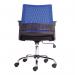 Nautilus Designs Calypso Medium Mesh Back Task Operator Office Chair With Fixed Arms Blue - BCMF1204BL 40515NA