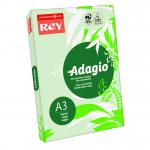 Rey Adagio Paper A3 80gsm Green (Ream 500) ADAGI080X213 40517PC