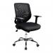 Nautilus Designs Ranger Medium Back Mesh Task Operator Office Chair Black - DPA95ATGMBK 40522NA