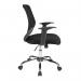 Nautilus Designs Ranger Medium Back Mesh Task Operator Office Chair Black - DPA95ATGMBK 40522NA