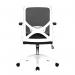 Nautilus Designs Oyster Medium Back Mesh Task Operator Office Chair With Folding Ams Black - BCMK523WH-BK 40529NA