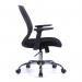 Nautilus Designs Ultra Medium Back Sturdy and Flexible Designer Task Office Chair With Arms Black - BCPF590BK 40550NA