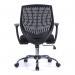 Nautilus Designs Ultra Medium Back Sturdy and Flexible Designer Task Office Chair With Arms Black - BCPF590BK 40550NA